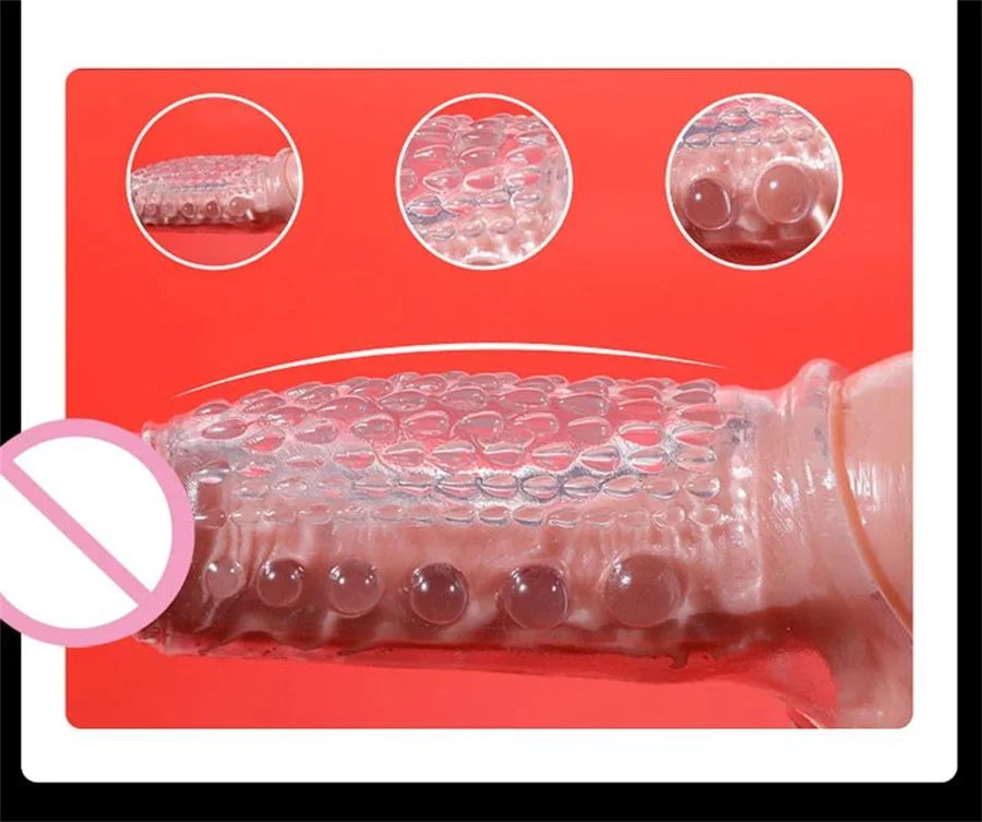 Adult Products Sex Toy Penis Enlargement Sex Toys For Men Cock Ring Stretcher Extender Sleeve Reusable Condoms Goods Adults