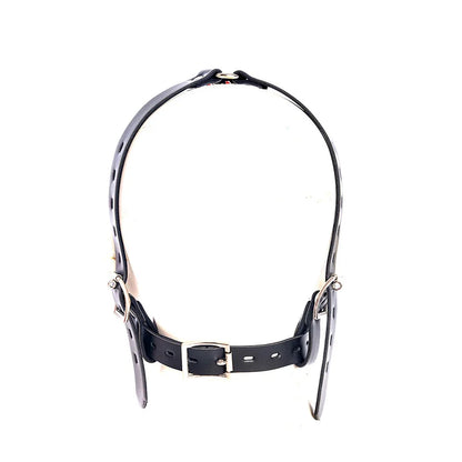 BDSM Slave Open Mouth Bite Gag Metal Nose Hook Oral Fixation  Nose Clip Sex Toys PU Leather Head Harness Bondage Strap