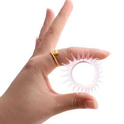 Anillo de bloqueo de escroto para retrasar la eyaculación, Juguetes sexuales duraderos, alargador de pene, artículos para adultos, aleatorio, 10 unidades por lote