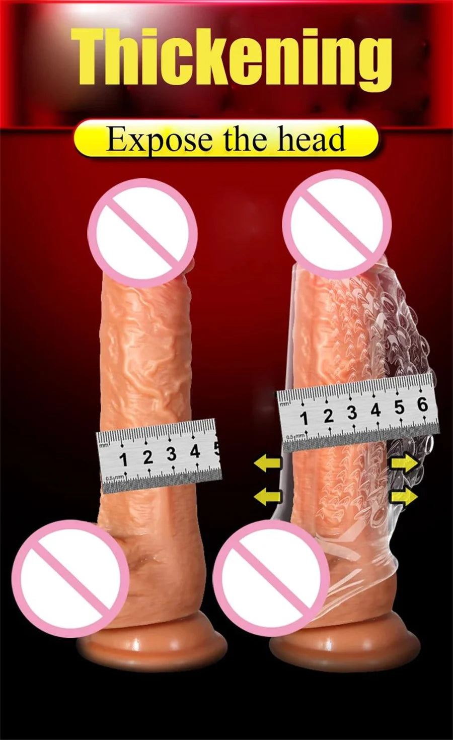 Adult Products Sex Toy Penis Enlargement Sex Toys For Men Cock Ring Stretcher Extender Sleeve Reusable Condoms Goods Adults